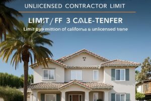 California Home Improvement Unlicensed Contractor Limit