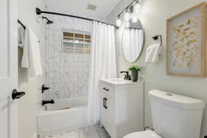 Lil Enzo Bathroom Floor Renovate