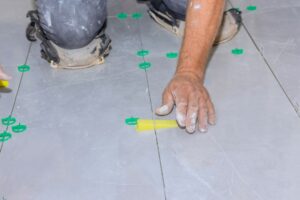Lil Enzo Bathroom Floor Renovate