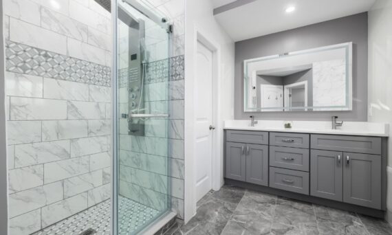 black delta lyndall mod shower door