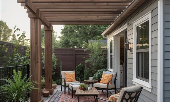 patio layout ideas rectangle