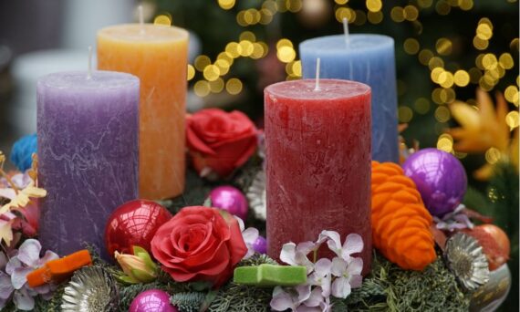 candles decorated