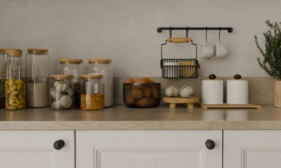 kitchen counter decor