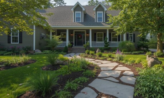 Landscape design pictures front of house