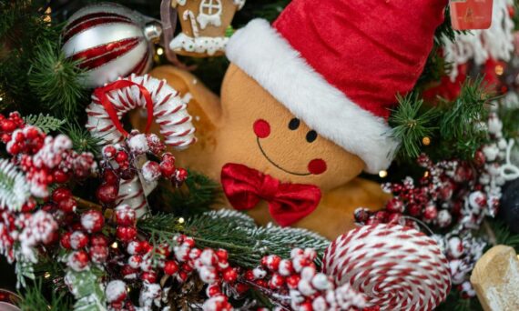 Christmas decor with accent